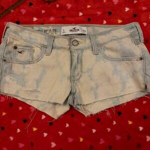 Women’s Y2K Hollister Denim Shorts Low Rise Jean Shorts 30 In